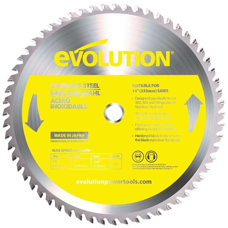 Pilový kotouč na nerez EVOLUTION - 355x25,4x2,4 (90z)