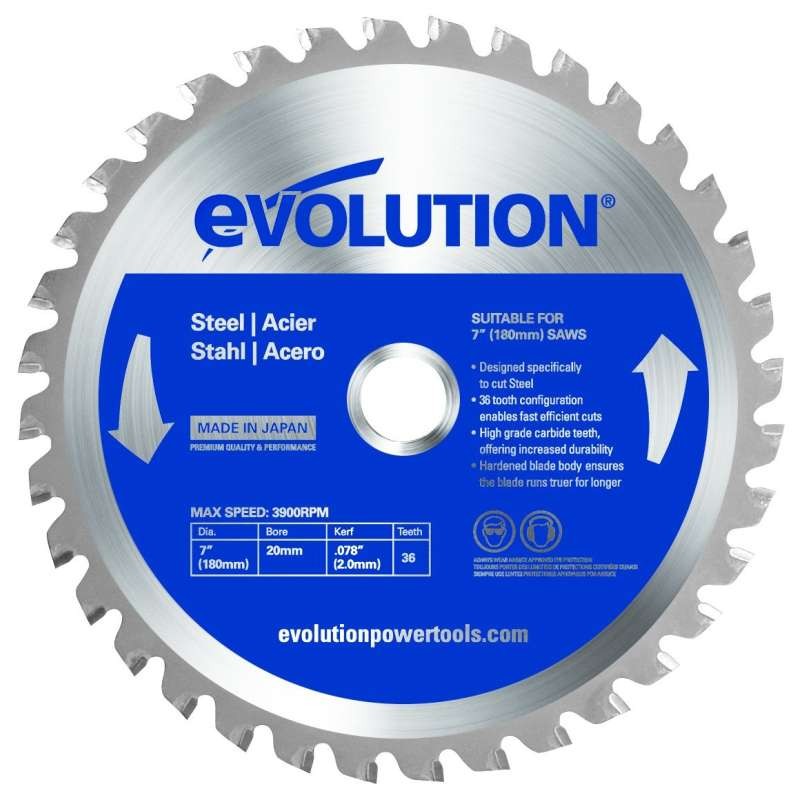 Pilový kotouč na ocel Evolution - 180x20x2mm (36z)