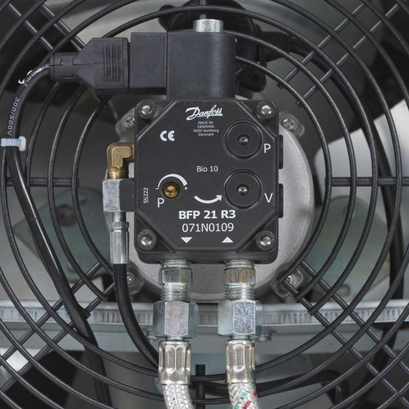 Naftové topidlo s přímým spalováním IDE100D TROTEC - 100 kW, 1300 m³/h, termostat