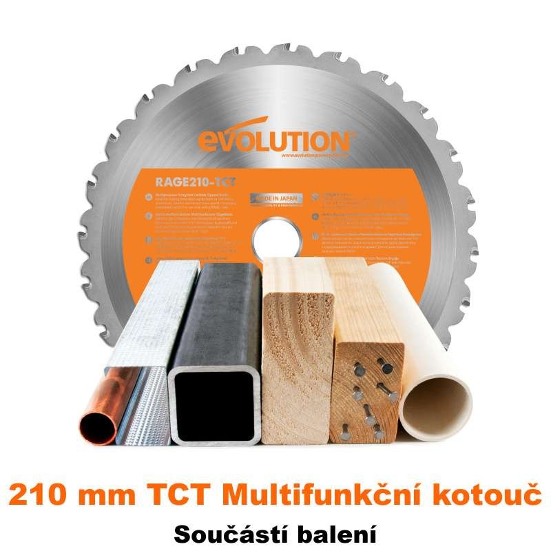 Multifunkční pokosová pila R210SMS+ Evolution - 1,5 kW, Ø 210 mm