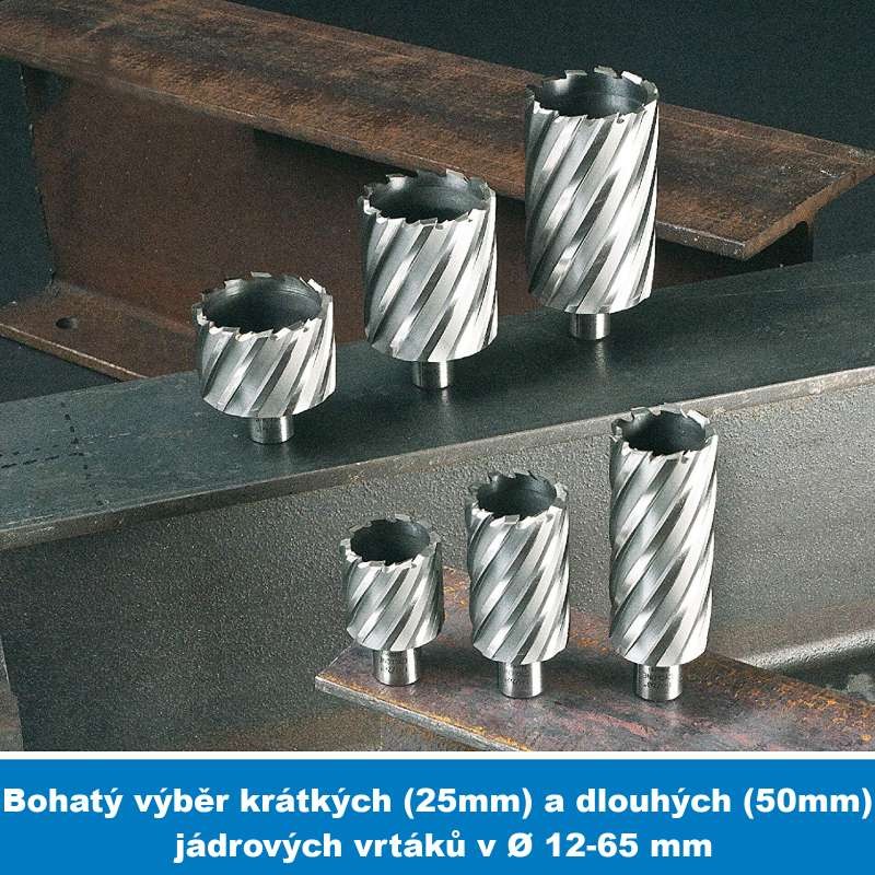 Jádrový vrták Ø12-65 mm Evolution - délka 25 mm (short series) - 55