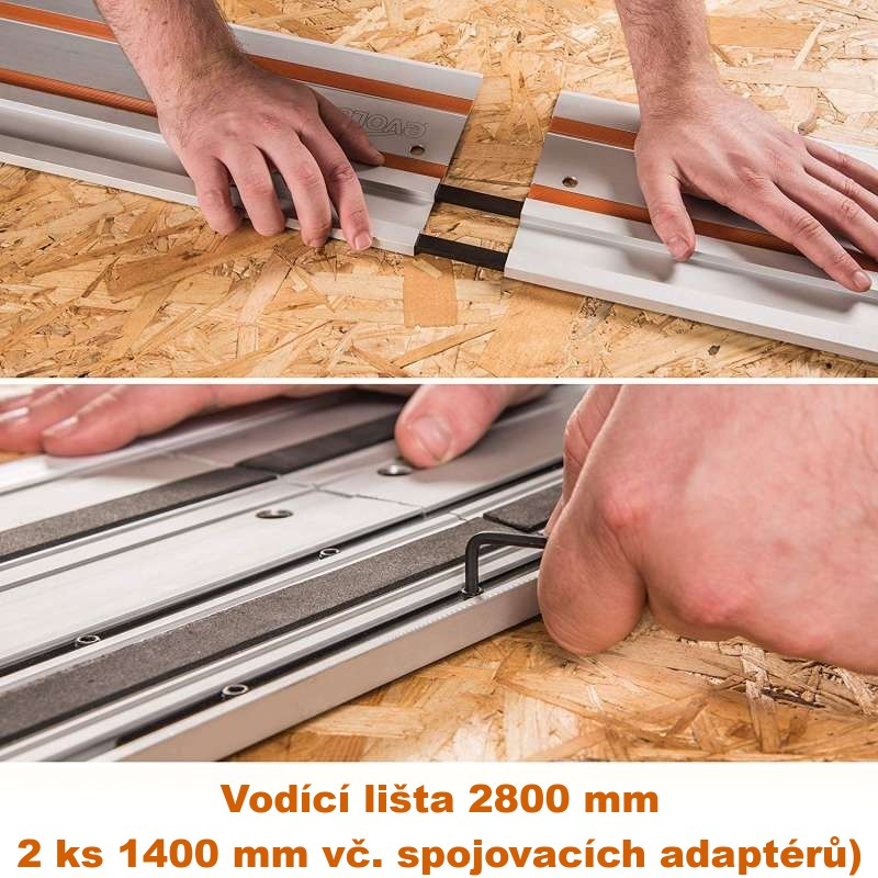 Vodící lišta pro okružní (kotoučové) a ponorné pily ST2800 Evolution - 2,8 m