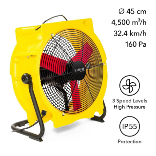 Profesionální mobilní axiální ventilátor TTV 4500 HP - 4500 m³/h