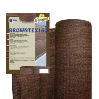 Stínící tkanina na plot 1,8x10m TOMPET Browntex (90%) - 20316