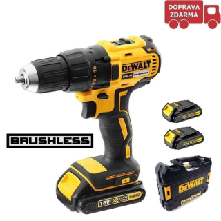 Akumulátorová bezuhlíková vrtačka DCD777S2T DeWALT