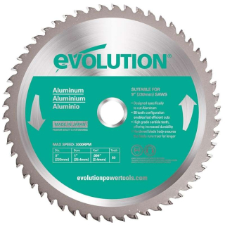 Pilový kotouč na hliník EVOLUTION - 255x25,4x2mm (80z)