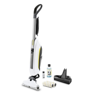 Čistič tvrdých podlah FC5 Premium 2v1 Kärcher 1.055-460.0 - sada náhradních válečků + čistič podlah RM536, white