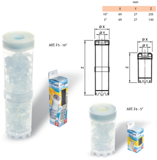 Vložka s polyfosfátem pro Filtry DOLPHIN - 5"