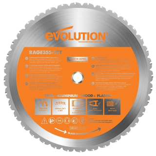 Multifunkční pilový kotouč EVOLUTION RAGE - 355x25,4x2,2 mm (36z)