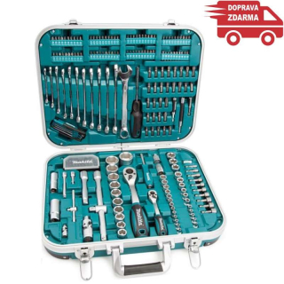 Gola sada P-90532 Makita, 227 dílů (1/4" + 1/2")