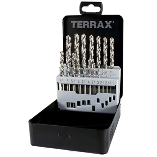 Sada vrtáků do kovu Terrax RUKO, 1-10 mm, HSS-G, 19 dílů